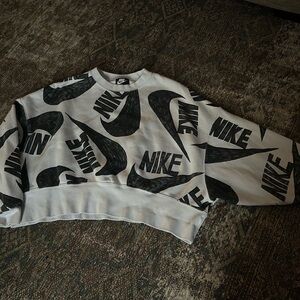 Nike Black and White Logo Sweatshirt